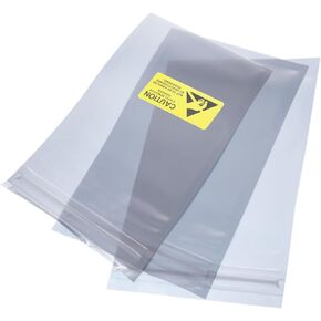 MECCANIXITY Anti Static Bags Shielding Bag 50pcs 4x8inch(10x20cm) Resealable with Labels for Hard Drive HDD SSD PCB Board