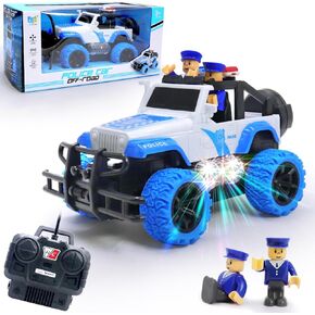 Remote Control Car for Girls,1:18 Scale Pink RC Car for Ages 4-7 8-12 Years Old Kids, with Doll and LED Headlights Off-Road Monster Trucks Toys Birthday