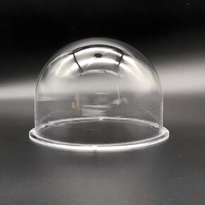 7.6 Inch Acrylic Clear Camera Dome Cover Heightened Transparent CCTV Security Camera Protective Housing Cover Hemispheres Lens Cover with Pre-Pierced Holes 7.6" Dia x 5.1" H 195x130mm