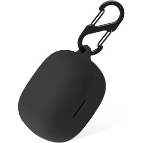 Geiomoo Silicone Case for Anker Soundcore P20i, Anker Soundcore R50i, Protective Cover with Carabiner (Black)