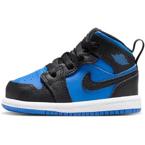 Toddler Jordan 1 Mid Black/Royal Blue-Black-White (DQ8425 042) TD - Size 6c