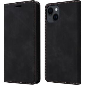 ZZXX for iPhone 14 Pro Max Case Wallet with [RFID Blocking] Card Slot Photo Fram Kickstand Magnetic Soft Leather Flip Fold Case for iPhone 14 Pro Max Wallet Case(Black-6.7 inch)