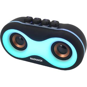 Magnavox MMA3998 Portable Bluetooth Speaker with RGB Lights | Bluetooth 5.0 | USB and TFT Playback | 6 watts of Crystal Clear Sound | Dynamic Light Show