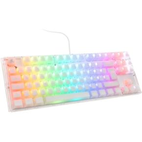 Ducky One 3 Aura White Mechanical Keyboard, RGB LED - Kailh Jellyfish Y (US)