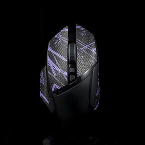 Grip Tape for Razer Basilisk X HyperSpeed, Basilisk Ultimate & V2 - Anti-Slip,Enhanced Control, Suck Sweat,Soft Leather,Improves FPS Gaming Grip [Pre-Cut] Black Purple 0.5mm in Saudi Arabia