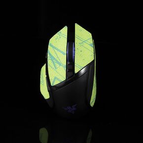 ملصق شريط قبضة الماوس لجهاز Razer Basilisk Ultimate/X فائق السرعة غير قابل للانزلاق وممتص للعرق وسهل التركيب باللون الأسود الرقيق