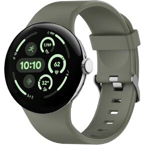 Soft Silicone Breathable Bands Compatible for Google Pixel Watch 3 (45mm), No Gap Sport Strap for Men Women