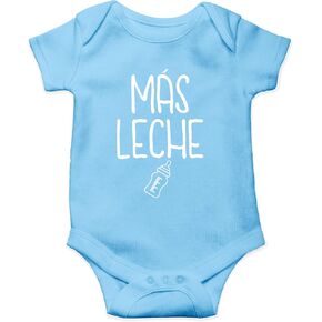 AW Fashions Mas Leche Baby Bodysuit Funny Romper Clothing Boys Girls Outfit Cute Adorable Newborn Romper in Kuwait