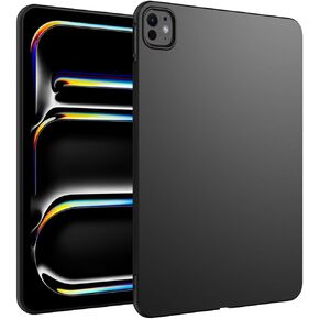 for New iPad Pro 11 Inch Case M4 (2024, 5th Gen), Slim Design Soft TPU Protective Cover for iPad Pro 11 Inch M4(2024, 5th Generation) Tablet, Black