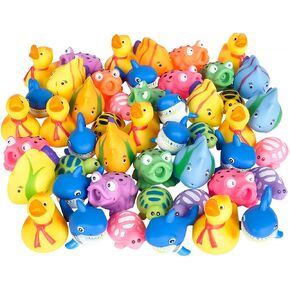 Rhode Island Novelty Rubber Water Squirting Toy Assortment 50 Pieces