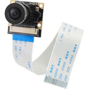 MakerFocus Raspberry Pi 4B Camera Module OV5647 1080P 5 Megapixels Night Vision Adjustable Focus 75° FOV Webcam Compatible with Raspberry Pi 4B/3B+/3B/2B