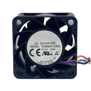 Joshua Adams THA0412AD DC12V 0.60A 4-Wire 4020 high Airflow Cooling Fan