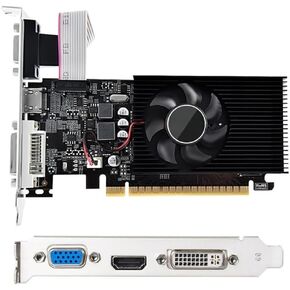 Wokyo GT730 4G Graphics Card for Desktop, DDR3 128bit 700MHz Computer Graphics Card with HDMI VGA DVI Interface and Single Fan