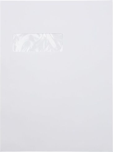 LUXPaper 9 x 12 Open End Window Envelopes | Peel & Press | White | 28lb. Text | 250 Qty in Saudi Arabia