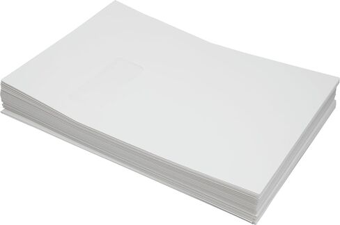 LUXPaper 9 x 12 Open End Window Envelopes | Peel & Press | White | 28lb. Text | 250 Qty in Saudi Arabia