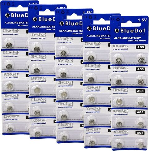 BlueDot Trading AG3 LR41 SR41 392 196 خلية عملة معدنية قلوية 1.55 فولت للساعات والآلات الحاسبة والألعاب والمنتجات الإلكترونية الأخرى، الكمية 10 قطع in Kuwait