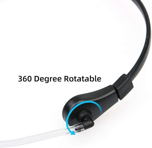 Retevis Throat Mic Walkie Talkie Earpiece,Compatible with Motorola CP100D CP185 CP200 CP200D GP300 GP2000 Mag ONE BRP40 HYT TC610 Two-Way Radio,2 Pin,Finger PTT,2 Way Radio Earpiece with Mic(1 Pack) in Saudi Arabia