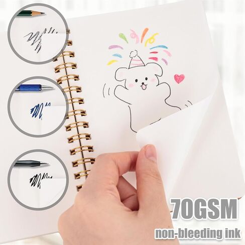 4 قطع من دفاتر الملاحظات الحلزونية الصغيرة، دفاتر ملاحظات للجيب الفارغة، دفاتر ملاحظات صغيرة ذات غطاء كرافت لتدوين الملاحظات واللوازم المدرسية المكتبية in Kuwait