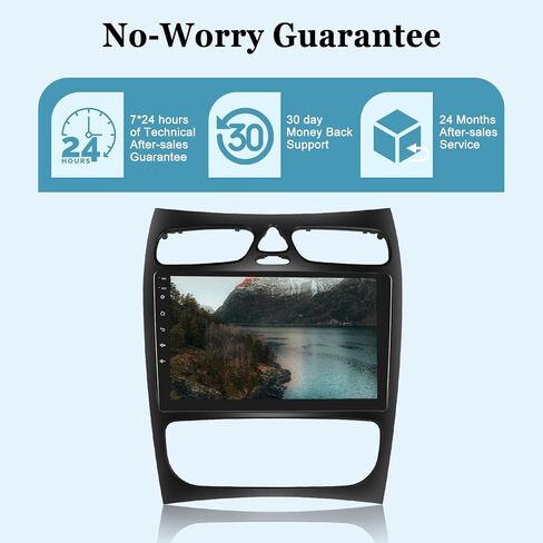 [2+64G] Car Radio for Mercedes Benz C Class W203 C200 C320 C350 CLK W209 S203 A209 2000-2005 - Wireless Carplay and Android Auto - 9 Inch Touchscreen Car Stereo with GPS + AHD Backup Camera in Saudi Arabia