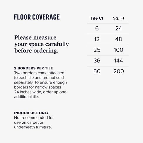سجادة اللياقة البدنية والتمرين الشخصية من فيلوتاس، مطلية بالألماس، متينة وتوفر دعمًا مضادًا للإجهاد، 24 × 24 × 1/2 بوصة، أسود، 24 قدم مربع (6 بلاط) in Kuwait