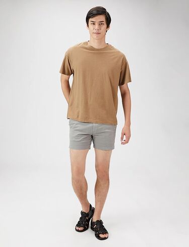 Amazon Essentials Men's Slim-Fit 5" Flat-Front Comfort Stretch Chino Short (Previously Goodthreads), Forest Green, 29 in Saudi Arabia