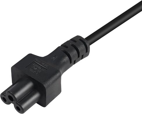سلك طاقة قصير NEMA1-15P إلى C5 NEMA 1-15P 2-Slot to IEC320 C5 3 Prong Connector كابل إمداد الطاقة NEMA 1-15P ذكر إلى IEC320 C5 أنثى سلك طاقة للكمبيوتر المحمول IEC320 C5 سلك طاقة (0.98 قدم) in Saudi Arabia