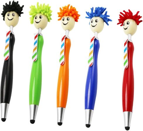 Homoyoyo 5pcs قلم حبر جاف الجدة الكتابة شاشة القلم ستايلس شاشة اللمس قلم الرسم أقلام الهواتف للأطفال المحمولة الهاتف القلم البلاستيك الطفل لمس القلم الكرتون in Saudi Arabia