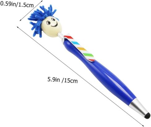 Homoyoyo 5pcs قلم حبر جاف الجدة الكتابة شاشة القلم ستايلس شاشة اللمس قلم الرسم أقلام الهواتف للأطفال المحمولة الهاتف القلم البلاستيك الطفل لمس القلم الكرتون in Saudi Arabia