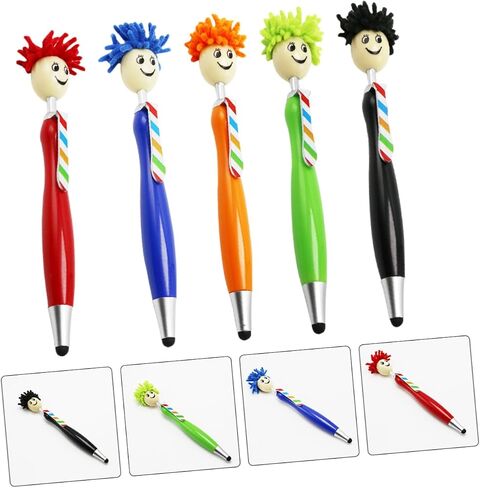 Homoyoyo 5pcs قلم حبر جاف الجدة الكتابة شاشة القلم ستايلس شاشة اللمس قلم الرسم أقلام الهواتف للأطفال المحمولة الهاتف القلم البلاستيك الطفل لمس القلم الكرتون in Saudi Arabia