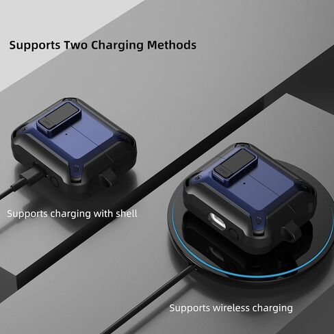 حافظة قفل متوافقة مع هاتف Samsung Galaxy Buds3 Pro/Galaxy Buds3(2024) مع سلسلة مفاتيح، غطاء حماية مصمم بدرع متين مع قفل آمن للرجال والنساء in Saudi Arabia