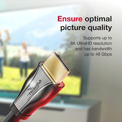 Rocketfish 8K Ultra High Speed HDMI Certified Cable (8) in Kuwait