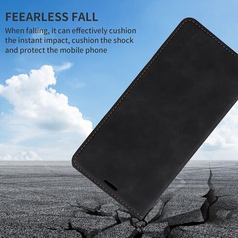 ZZXX for iPhone 14 Pro Max Case Wallet with [RFID Blocking] Card Slot Photo Fram Kickstand Magnetic Soft Leather Flip Fold Case for iPhone 14 Pro Max Wallet Case(Black-6.7 inch) in Saudi Arabia