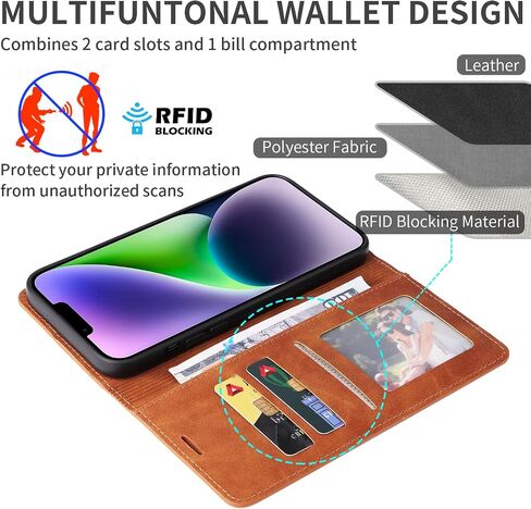 ZZXX for iPhone 14 Pro Max Case Wallet with [RFID Blocking] Card Slot Photo Fram Kickstand Magnetic Soft Leather Flip Fold Case for iPhone 14 Pro Max Wallet Case(Black-6.7 inch) in Saudi Arabia