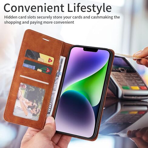 ZZXX for iPhone 14 Pro Max Case Wallet with [RFID Blocking] Card Slot Photo Fram Kickstand Magnetic Soft Leather Flip Fold Case for iPhone 14 Pro Max Wallet Case(Black-6.7 inch) in Saudi Arabia