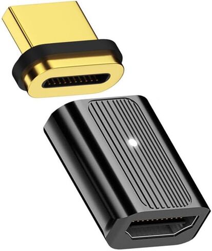 NFHK Magnetic Connector 8K Type-A HDMI 2.1 Male to Female Straight Video Adapter for Laptop HDTV in Saudi Arabia