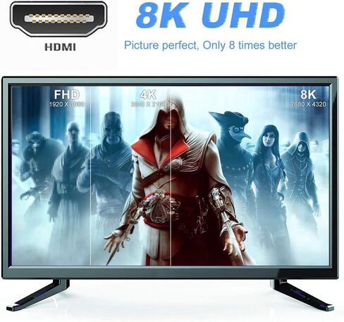 NFHK Magnetic Connector 8K Type-A HDMI 2.1 Male to Female Straight Video Adapter for Laptop HDTV in Saudi Arabia