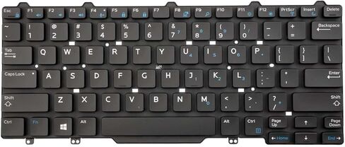 لوحة مفاتيح أمريكية غير بإضاءة خلفية بديلة لـ Dell Latitude E5450 E5470 E7450 E7470 7480 7490 0XGXRH XGXRH in Kuwait