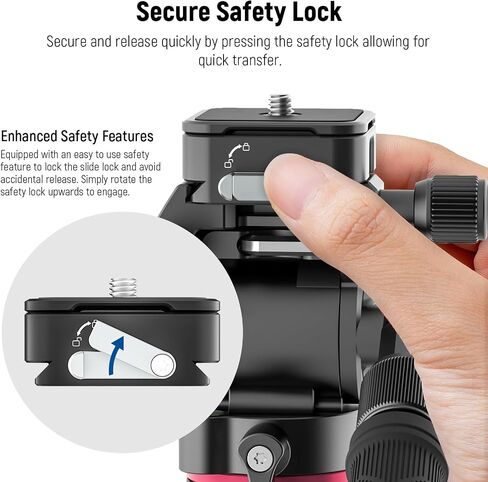 NEEWER Arca Type Quick Release Plate Kit، محول تركيب كاميرا DSLR بأربعة فتحات جانبية متوافق مع Arca Swiss، خيوط 1/4 بوصة و3/8 بوصة لمثبت Gimbal Tripod Head Slider، أقصى تحميل 17.6 رطل/8 كجم، CA009 in Saudi Arabia