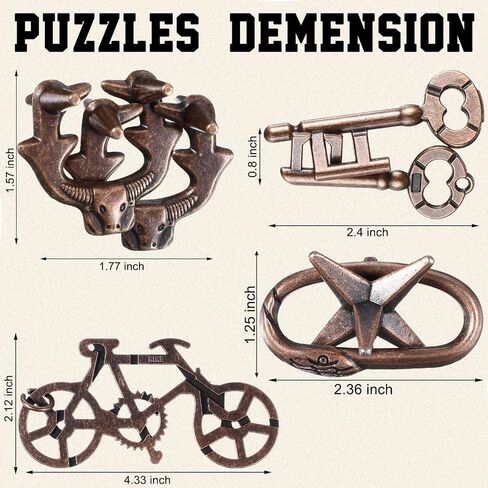 9 Pcs Metal Puzzles for Adults Teaser 3D Steel Puzzle for Adults Unlock Interlocking Puzzle Adult IQ Education Smart Puzzle Toys(Fun Style) in Saudi Arabia