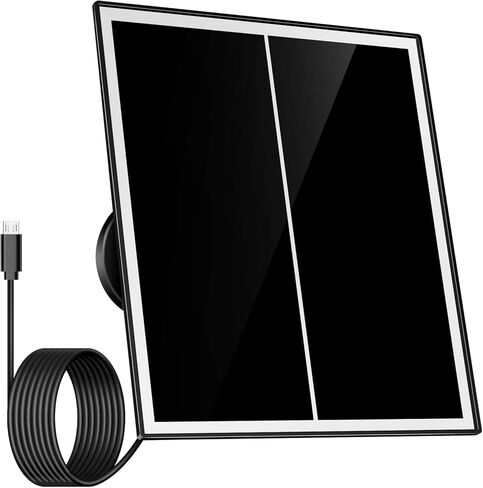 لوحة طاقة شمسية Vyze-Link، ترقية مصدر الطاقة 6 وات، مع كابل Micro USB، لكاميرات الأمان التي تعمل بالبطارية الخارجية، Vyze-Link KT2/ KT3/ KT3C، مقاومة للماء، تشحن طوال اليوم in Saudi Arabia
