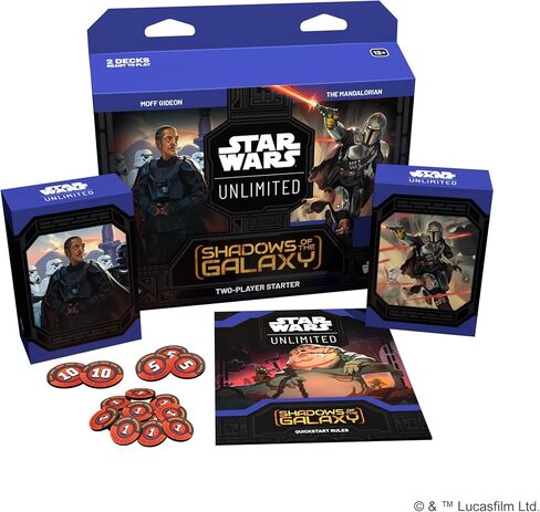 Fantasy Flight Games Star Wars: Unlimited TCG Spark of Rebellion Two-Player Starter Set - Learn, Battle, Collect! Trading Card Game for Kids and Adults, Ages 12+, 2 Players, 20 Min Playtime, Made in Saudi Arabia