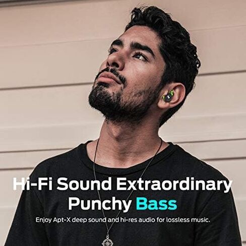 Monster Champion Wireless Earbuds, IPX8 Waterproof Sports Headphones with aptX Deep Bass, CVC 8.0 Call Noise Cancellation, Bluetooth 5.0, Type C Fast Charge, 100Hrs Charging Case in Saudi Arabia