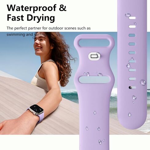 SNBLK Sport Band Compatible with Apple Watch Band 40mm 41mm 42mm 38mm 44mm 45mm 46mm 49mm Women Men, Soft Silicone Waterproof Replacement Strap for iWatch Bands Series 10 9 SE ULTRA 8 7 6 5 4 3 2 1 in Kuwait