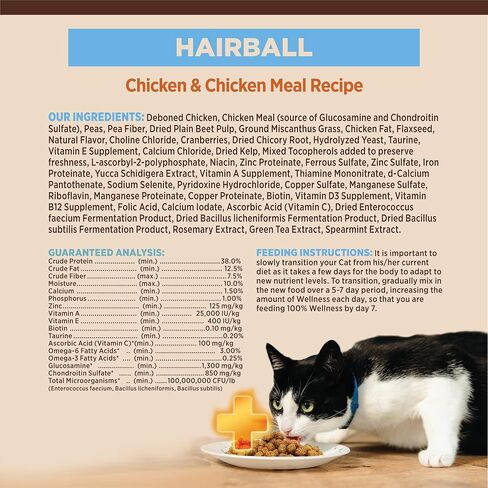 Wellness CORE+ Healthy Weight Grain Free High Protein Adult Dry Cat Food, Chicken and Chicken Meal Recipe, 4.75 Pound Bag in Saudi Arabia