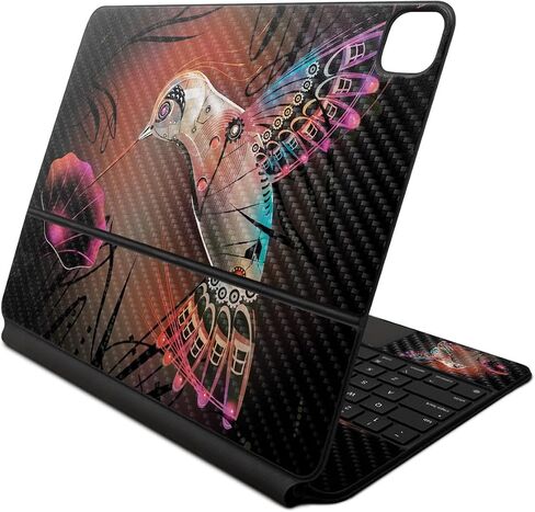 غلاف من ألياف الكربون متوافق مع لوحة مفاتيح Apple Magic لجهاز iPad Air 13 بوصة (M2) 2024 - طبيعة سايبورغ - غطاء لاصق واقٍ من الفينيل 3M ممتاز - سهل الاستخدام | صُنع في الولايات المتحدة الأمريكية بواسطة MightySkins in Saudi Arabia