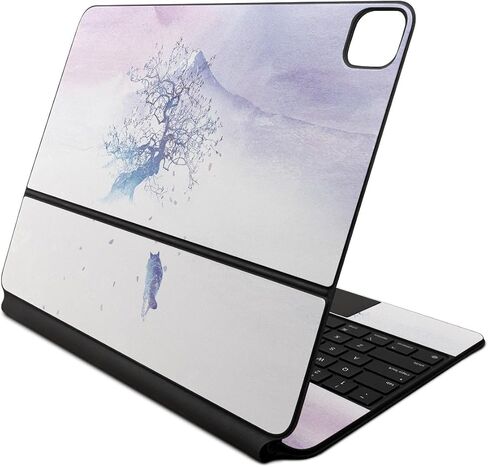 غلاف من ألياف الكربون متوافق مع لوحة مفاتيح Apple Magic لجهاز iPad Air 13 بوصة (M2) 2024 - طبيعة سايبورغ - غطاء لاصق واقٍ من الفينيل 3M ممتاز - سهل الاستخدام | صُنع في الولايات المتحدة الأمريكية بواسطة MightySkins in Saudi Arabia