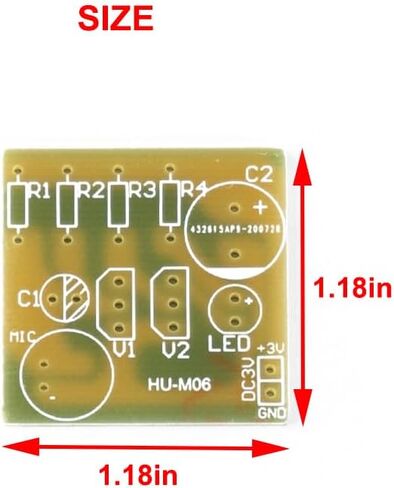Solder Projects DIY Electronics Kits Electronic Voice-activated LED Flash Production Kit Learning Kit DIY Electronic Kit in Saudi Arabia
