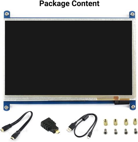 Waveshare 7inch HDMI LCD B for Various Systems Raspberry Pi/Raspberry Pi 3 Model B+ 800x480 Rev3.1 Capacitive Touch Screen LCD Display HDMI Interface. in Saudi Arabia