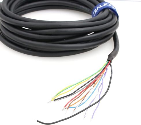 Eonvic CCBL-05-01 DataMan 260 Reader Serial Cable IO Power Cord for Cognex Camera M12 12 Pin Female Cable Connector to Flying Leads (15M) in Saudi Arabia