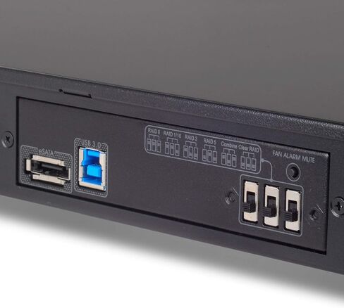 وحدة تخزين RAID ذات 4 فتحات و1U بتقنية SilverStone مع USB 3.0 وواجهة eSATA (RS431U-V2) in Saudi Arabia
